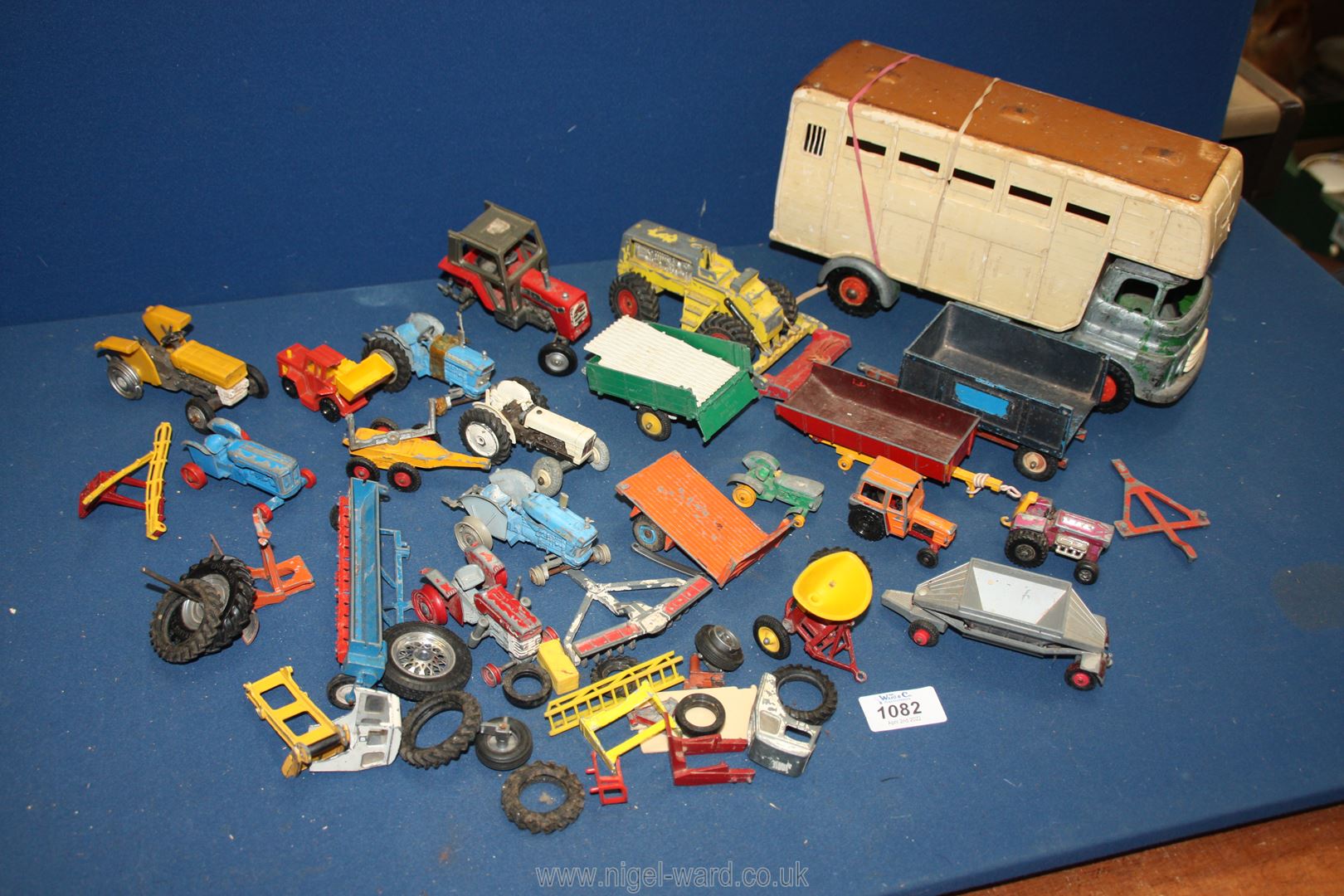 A small quantity of model farm vehicles and machinery including Triang Stockbox, - Image 2 of 2