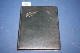 A large Autograph Book with some entries and drawings dated 1917 to 1919, many from Bridgend,