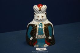 A Royal Crown Derby Persian Cat from the Royal Cats series (crack to rear)