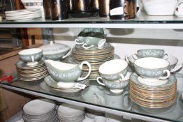 A part Wedgwood 'Fieldfare' dinner set including ten dinner plates,