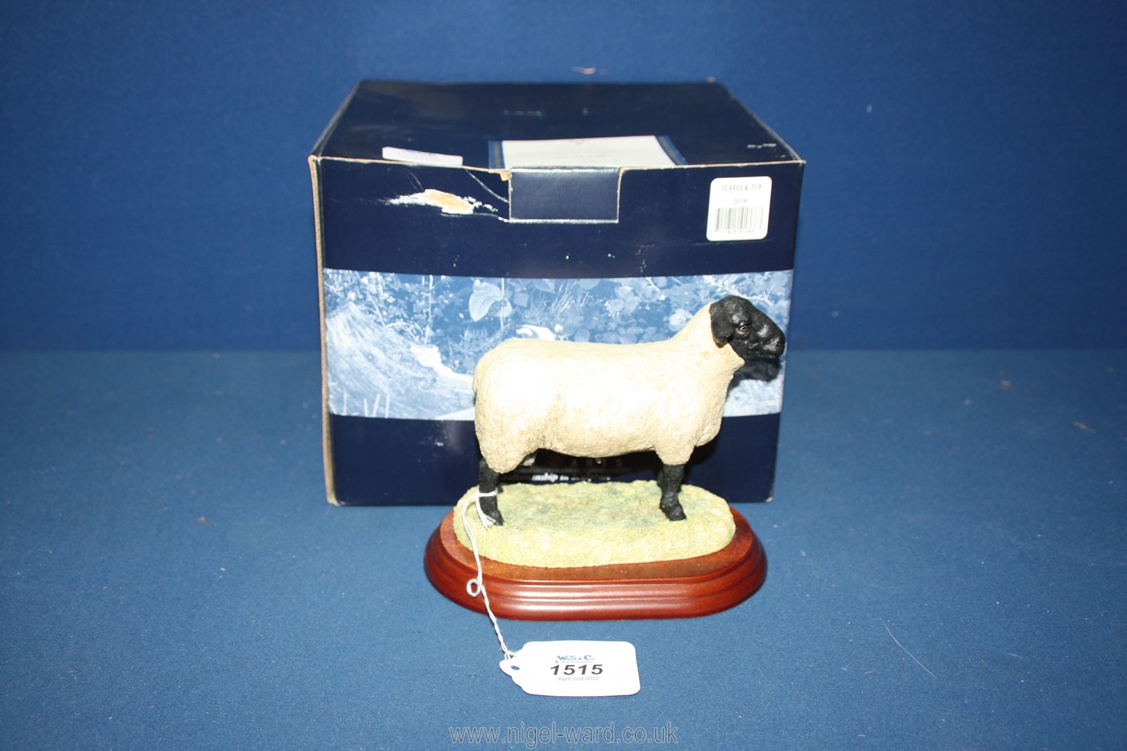 A Border Fine Arts Suffolk ram, no B0196, 1997. - Image 4 of 4