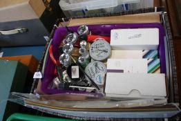 A quantity of card craft equipment including card, sparkle gold, silver and other colours, etc.