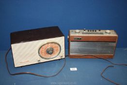 A Philips Bakelite Radio and a Roberts radio.