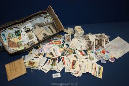 A quantity of cigarette cards including Old Bristol Series, famous people, garden hints,