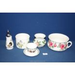 Three pieces of Portmeirion to include Botanic Gardens jardiniere, chamber pot (a/f.