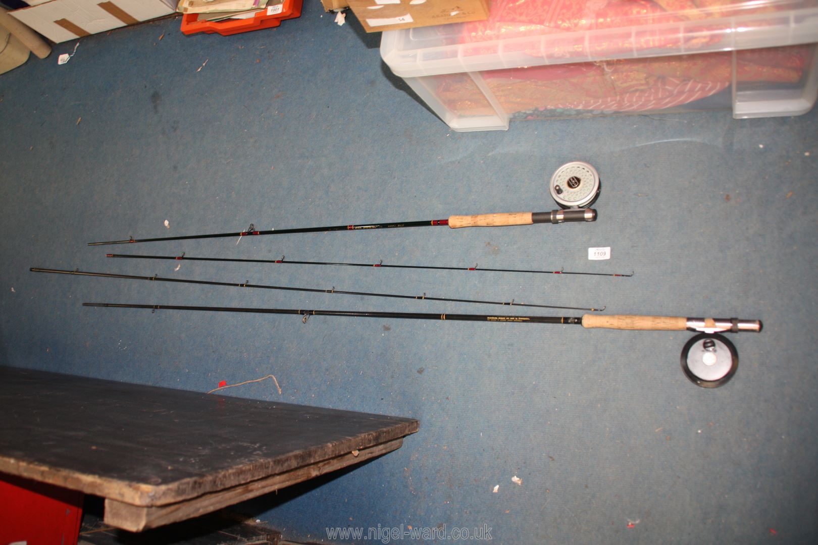 Two fishing Rods - Shakespeare Silstar 2.4 metre Trout rod and Shakespeare Sigma 2. - Image 2 of 2