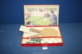 A boxed Table Tennis set made by Bowman Models.
