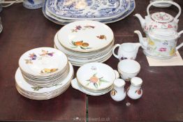 A quantity of Royal Worcester Evesham pattern dinner ware including dinner, side and sweet plates,