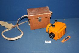 A Vickers Instruments VCTS VLO-AC Surveying Instrument with leather case.