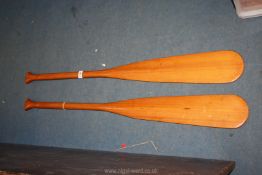 A pair of Oars, 43 1/2'' long.