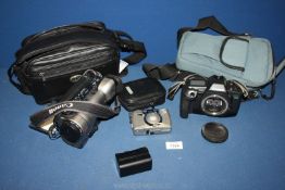 A Canon UC-X 45Hi 8mm video camera with 46 mm lens -44 x zoom,