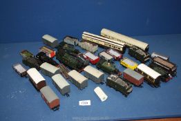 A quantity of Hornby and Bachmann locomotive engines, wagons including England's Glory,