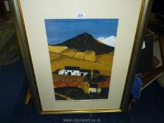 A Limited Edition print 'Barns Below Little Skirrid' by David Haswch, no 259/850.