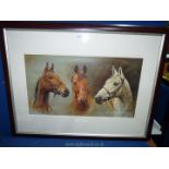 A framed print titled 'We Three Kings' by S.L. Crawford.