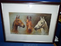 A framed print titled 'We Three Kings' by S.L. Crawford.