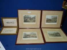 Four framed hunting prints to include; 'Bolting The Fox', 'Tally O', etc.