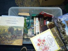 A tub of books to include; 'Constable's England Who's Who in the Theatre',