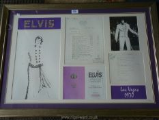 A framed Limited edition Elvis Presley Las Vegas collection, no.