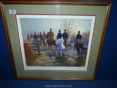 A framed and mounted M. Coward Print 'The Day's End'.