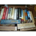 A box of books to include; C.J.