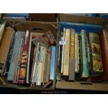 Two boxes of cook books to include; 'Home Baking Made Easy', 'Mighty Mince',