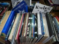 A quantity of books to include; 'Dining with the Impressionists', 'The Fauves', theatre programmes,