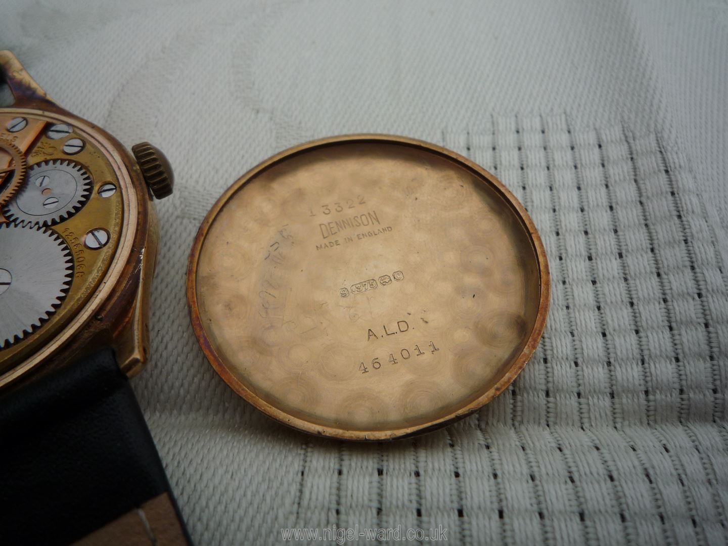 A brown leather presentation cased ''Omega'' Wristwatch having a nickel coloured face with Arabic - Image 5 of 23