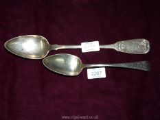 A large silver serving spoon, hallmarked for Edinburgh 1815, makers Robert Grey & Son's (160g),