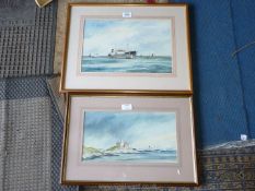 Two Swansea maritime Watercolours by J.D.