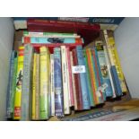 A box of children's books to include; 'Two Foals for Matilda', 'Robin Hood', Lady Bird books, etc.