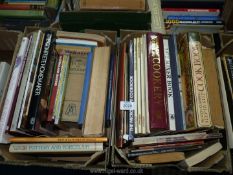 A box of cook books to include; 'Salad and Snacks', 'The Microwave Cook book',