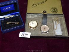 A small quantity of jewellery to include a Citizen Quartz Wrist watch face, strap a/f,