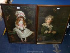 Two wooden framed Prints 'Bubbles' by Sir John Millais and 'Cherry Ripe' by Sir John Everett