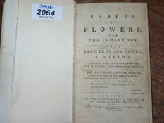 A 1773 copy of 'Fables O Flowers for the Female Sex with Zephyrus and Flora - Written for the