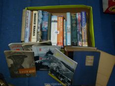 A quantity of military books (mostly WWII) to include; 'The Fighting at Jutland', 'Bomber Harries',