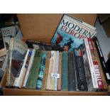 A box of books to include; 'The Tyrants' by Clive Foss, 'Life on Earth', 'Electricity in Transport',