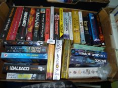 A quantity of paperback novels including; John Grisham, Lee Child, Andy McNab, etc.