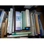 A box of books to include; cooking, gardening, Charles Rennie Mackintosh, etc.