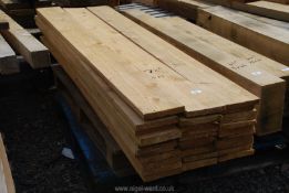 31 lengths of softwood 6'' x 1'' x 72''.