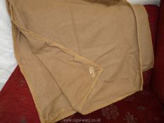 A Jaeger camel hair and wool sleeping bag liner.