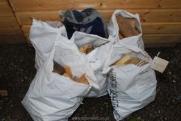 Six bags of softwood blocks