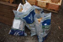 Six bags of softwood blocks