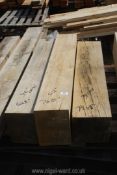 Three pieces of oak up to 42'' length and different thicknesses