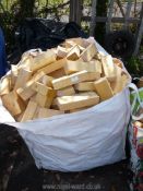 A Builder's bag of softwood offcuts.