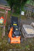 MD 163CC petrol mower with grass box - 45 cms cut, engine turns and has compression.