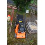 MD 163CC petrol mower with grass box - 45 cms cut, engine turns and has compression.
