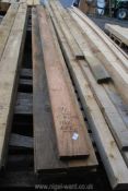 Nine lengths of Cedar wood 6'' x 2'' x 142'',