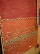 A cotton/chenille Indian rug