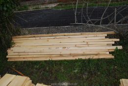 24 lengths of softwood timbers 2'' square up to 84'' long