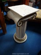 A classical style plant stand, 25" H.